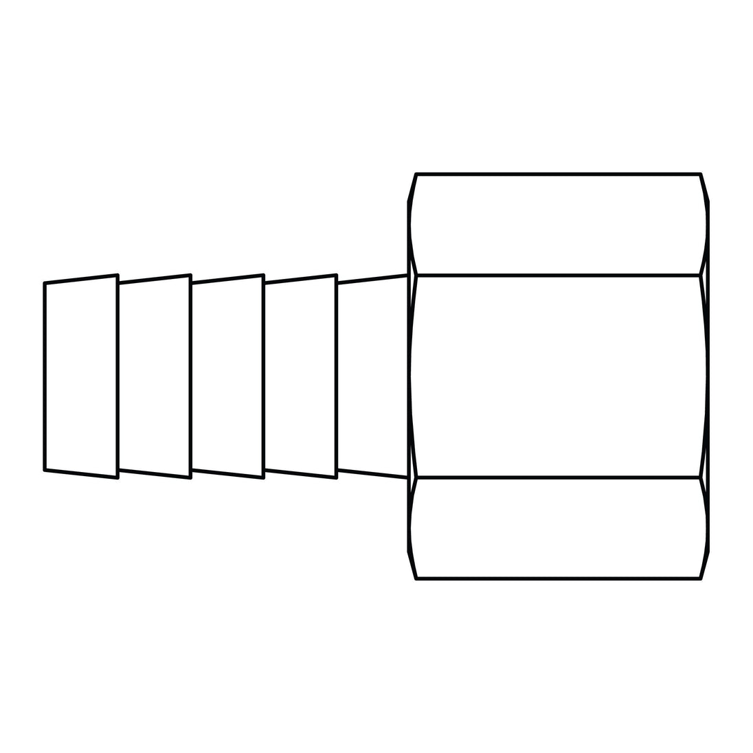 4245 - 08 - 04 Hose Barb to Pipe (RIGID) - GetHydraulics
