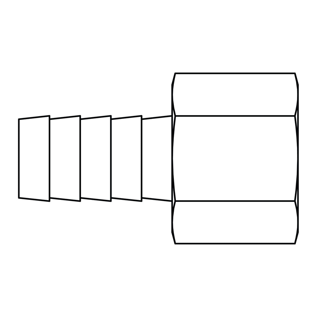 4245-05-04 Hose Barb to Pipe (RIGID)