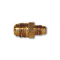 42R - 64 Reducing Union, 3/8 in SAE 45 deg Male Flare x 1/4 in SAE 45 deg Male Flare, Brass - GetHydraulics.com