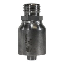 43 Series SS43 - 06 - 06MORFS Straight Adapter, 3/8 - in Hose x 3/8 - in Male O-Ring Face Seal, 316 Stainless Steel - GetHydraulics.com