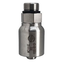 43 Series SS43 - 08 - 08RA Straight Adapter, 1/2 - in Hose x 1/2 - in Male O-Ring Boss, 316 Stainless Steel - GetHydraulics.com