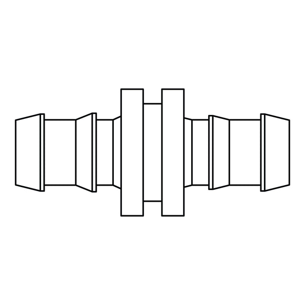 4300-04-04 Push-on Barb Hose Splicer, Brass