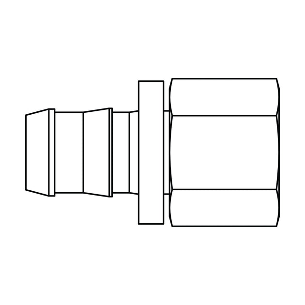 4315 - 04 - 02 Push - on Barb to Pipe, Brass - GetHydraulics.com