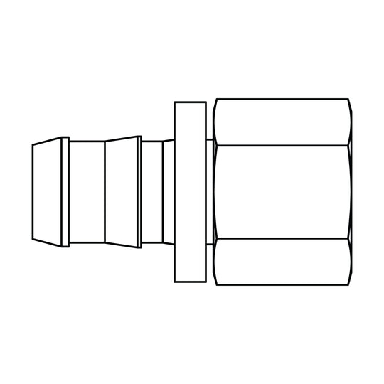 4315 - 08 - 08 Push - on Barb to Pipe, Brass - GetHydraulics.com