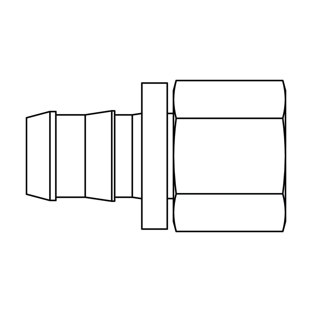 4315-04-02 Push-on Barb to Pipe, Brass