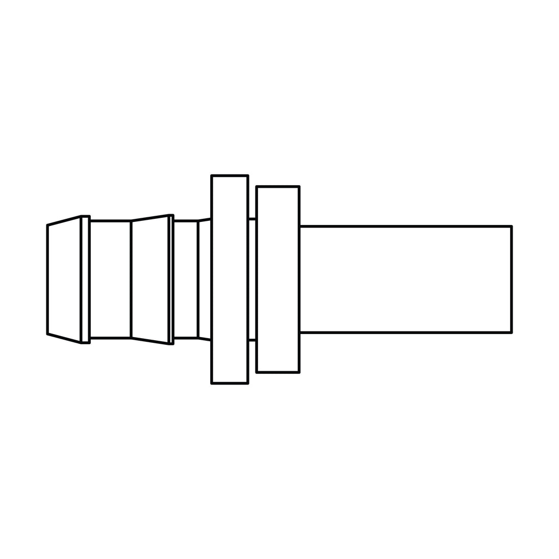 4320 - 04 - 03 Push - on Barb to Standpipe, Brass - GetHydraulics