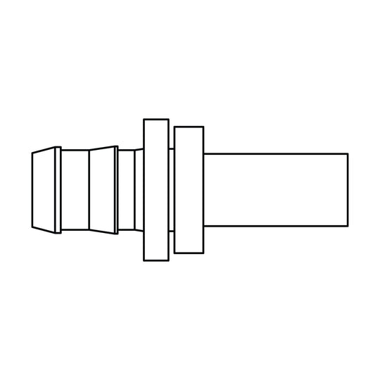 4320 - 06 - 06 Push - on Barb to Standpipe, Brass - GetHydraulics