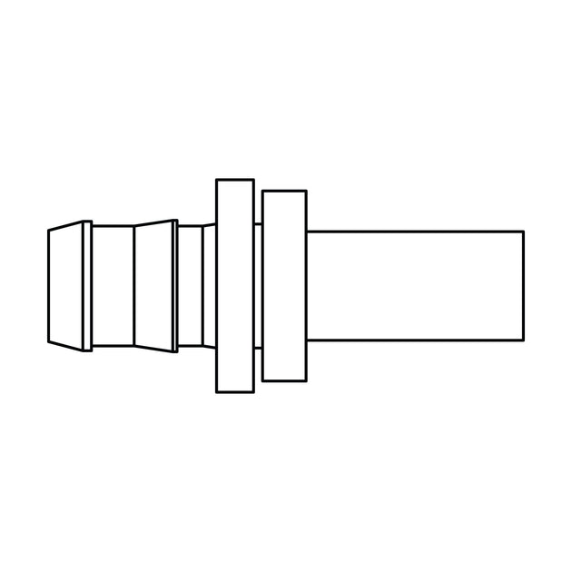 4320 - 06 - 06 Push - on Barb to Standpipe, Brass - GetHydraulics.com
