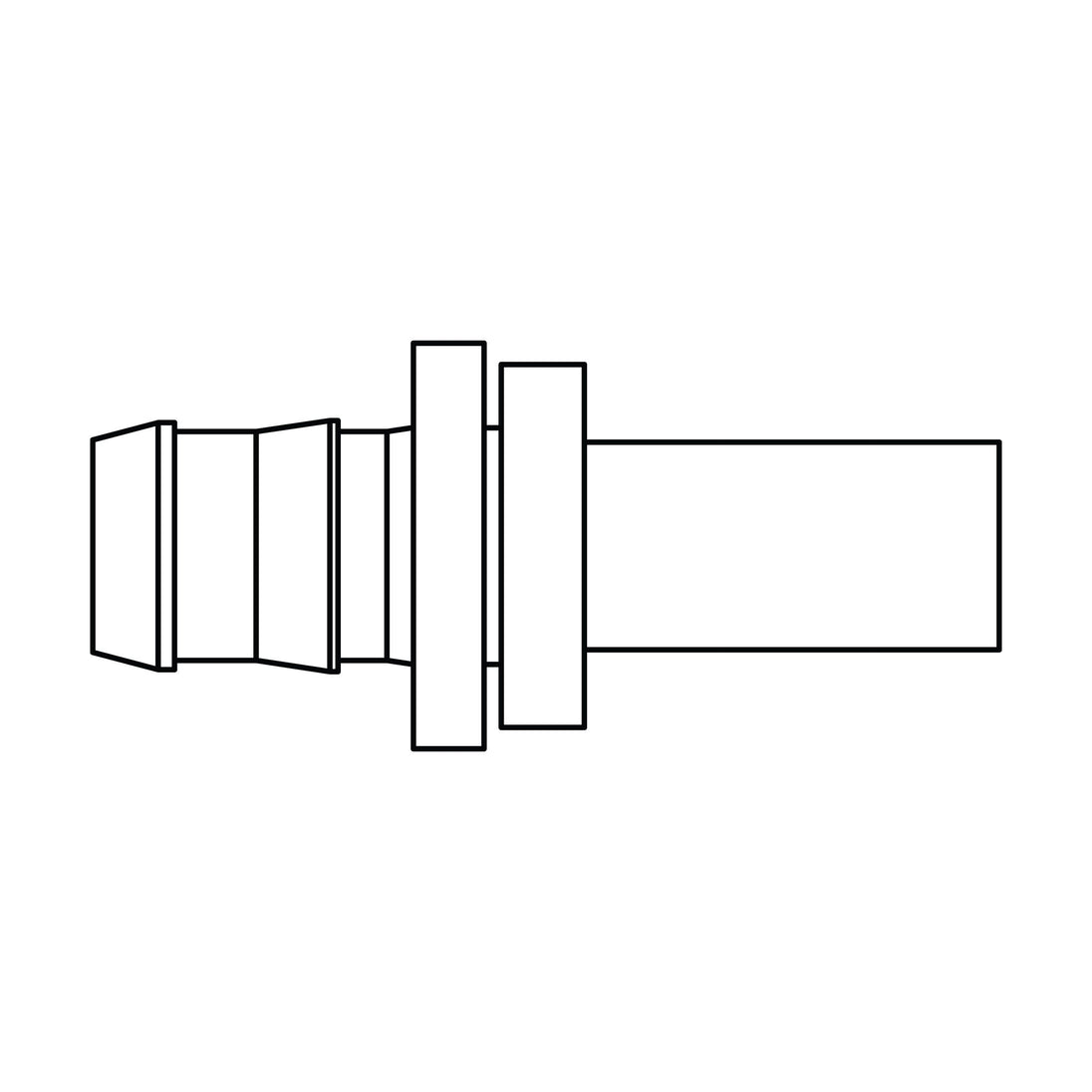 4320-06-06 Push-on Barb to Standpipe, Brass