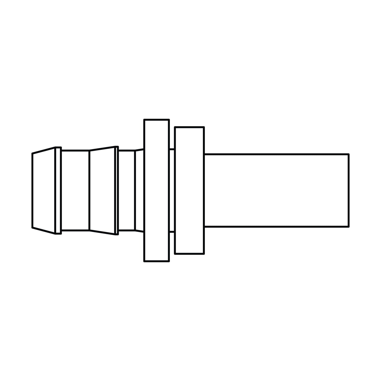4320-06-06 Push-on Barb to Standpipe, Brass