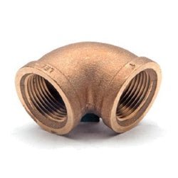 44141LFUSA 90 - deg Reducing Elbow, 2 - in Female NPT x 1 - 1/4 - in Female NPT, Lead - Free Bronze - GetHydraulics.com