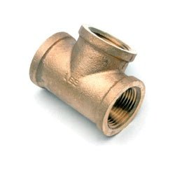 44296LFUSA Reducing Tee, 1 - in Female NPT x 3/4 - in Female NPT x 3/4 - in Female NPT, Lead - Free Bronze - GetHydraulics.com