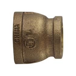 44432 Reducing Coupling, 3/8 in FPT x 1/4 in FPT, Bronze - GetHydraulics.com