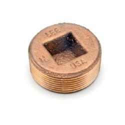 44634LFUSA Countersunk Plug, 3/4 - in Male NPT, Lead - Free Bronze - GetHydraulics.com