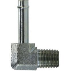 4501128 90 - deg Insert Elbow, 3/4 - in Beaded Stem x 1/2 - in Male NPTF, Steel - GetHydraulics.com