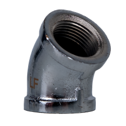 45181LFCP 45 deg Elbow, 1/4 in FIP x 1/4 In FIP, Bronze, Chrome-Plated
