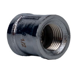 45411LFCP Coupling, 1/4-in FPT x 1/4-in FPT, Lead-Free Bronze, Chrome-Plated