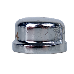 45472LFCP Cap, 3/8 in FIP, Bronze, Chrome-Plated