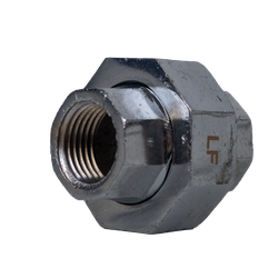 45601LFCP Union, 1/4 in FPT x 1/4 In FPT, Bronze, Chrome-Plated