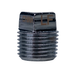 45654LFCP Cored Plug, 3/4 in MPT, Bronze, Chrome-Plated