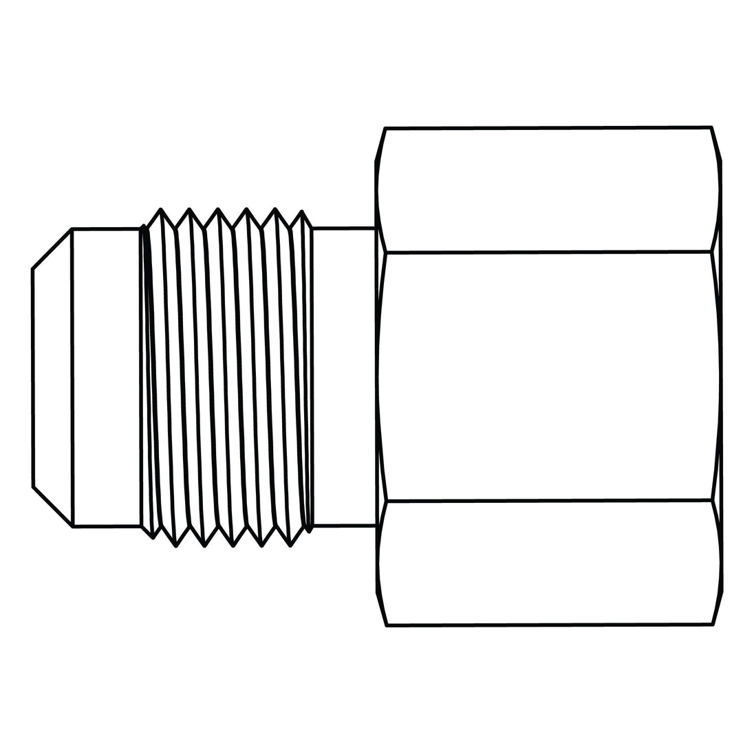 46 - 04 - 06 SAE 45° Tube to Pipe, Brass - GetHydraulics