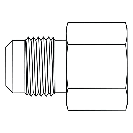 46 - 08 - 06 SAE 45 Tube to Pipe, Brass - GetHydraulics.com