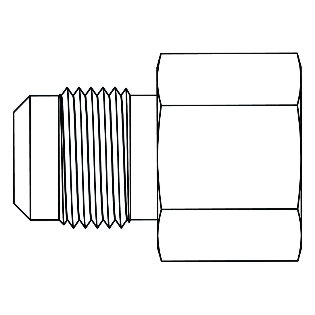 46-06-04 SAE 45° Tube to Pipe, Brass