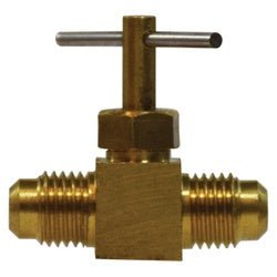 46046 Needle Valve, 3/8 x 3/8 in Nominal, Male Flared x Male Flared, 150 psi Pressure - GetHydraulics.com