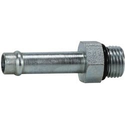4604O108 Beaded Insert, 5/8 - in Beaded Stem x 1/2 - in Male O-Ring Boss, Steel - GetHydraulics.com