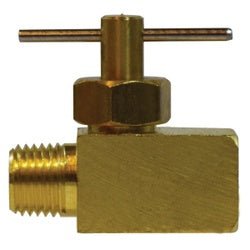46061 Needle Valve, 1/4 x 1/4 in Nominal, MIP x FIP, 150 psi Pressure, - 45 to 250 deg F - GetHydraulics.com