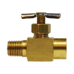 46061L Light Pattern Needle Valve, 1/4 x 1/4 in Nominal, MIP x FIP, 150 psi Pressure - GetHydraulics.com