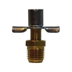 46084 Drain Cock with External Seat and Spout, 1/4 in Nominal Pipe, MIP, Brass Body - GetHydraulics.com