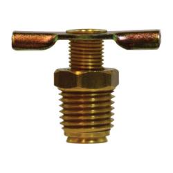 46086 Drain Cock with External Seat, 1/4 in Nominal Pipe, MIP, Brass Body - GetHydraulics.com