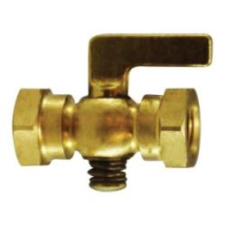 46356 Air Cock, 1/4 in Nominal, FIP x FIP, Lever, Hex, Brass Body - GetHydraulics.com