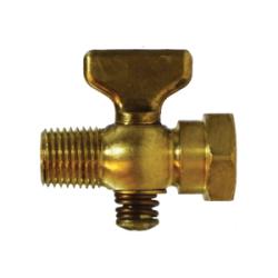 46371 Air Cock, 1/4 in Nominal, MIP x FIP, Tee, Hex, Brass Body - GetHydraulics.com