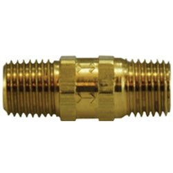 46500 High Pressure Check Valve, 1/4 x 1/4 in Nominal, MIP x MIP, Brass Body, Import - GetHydraulics.com