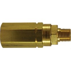 46514 High Pressure Check Valve, 1/4 in Nominal, FIP x MIP, Brass Body, Domestic - GetHydraulics.com