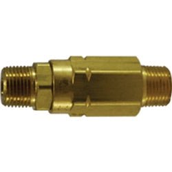 46515 High Pressure Check Valve, 1/4 in Nominal, MIP x MIP, Brass Body, Domestic - GetHydraulics.com