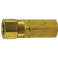 46517 High Pressure Check Valve, 3/8 in Nominal, FIP x FIP, Brass Body, Import - GetHydraulics.com