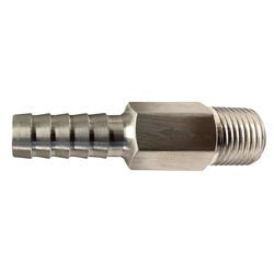 46533A Anti - Siphon Valve, 1/2 x 3/8 in Nominal, Hose Barb x MPT, Aluminum Body - GetHydraulics.com