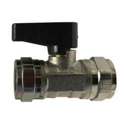 46653 Straight Mini Ball Valve, 1/2 in Nominal, FIP x FIP, 250 psi Pressure, Brass Body - GetHydraulics.com