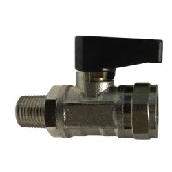 46660 Mini Ball Valve, 1/8 in Nominal, MPT x FPT, 250 psi Pressure, Brass Body - GetHydraulics.com