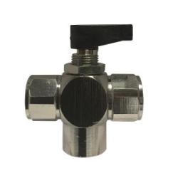 46682 Mini Ball Valve, 3/8 in Nominal, FIP, 3 - Way - Port/Way, 250 psi Pressure, Brass Body - GetHydraulics.com