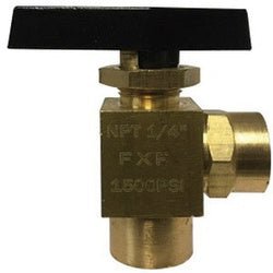 46878 Angle Ball Valve, 1/4 in Nominal, FPT x FPT, 1500 psi WOG Pressure, - 40 to 300 deg F - GetHydraulics.com