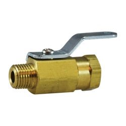 46900 Miniature Ball Valve, 1/8 - in Nominal, MPT x FPT, 1000 psi WOG Pressure, Brass Body - GetHydraulics.com