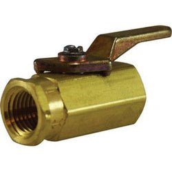 46923 Miniature Ball Valve, 3/8 in Nominal, FIP x FIP, 1000 psig Pressure, Brass Body - GetHydraulics.com