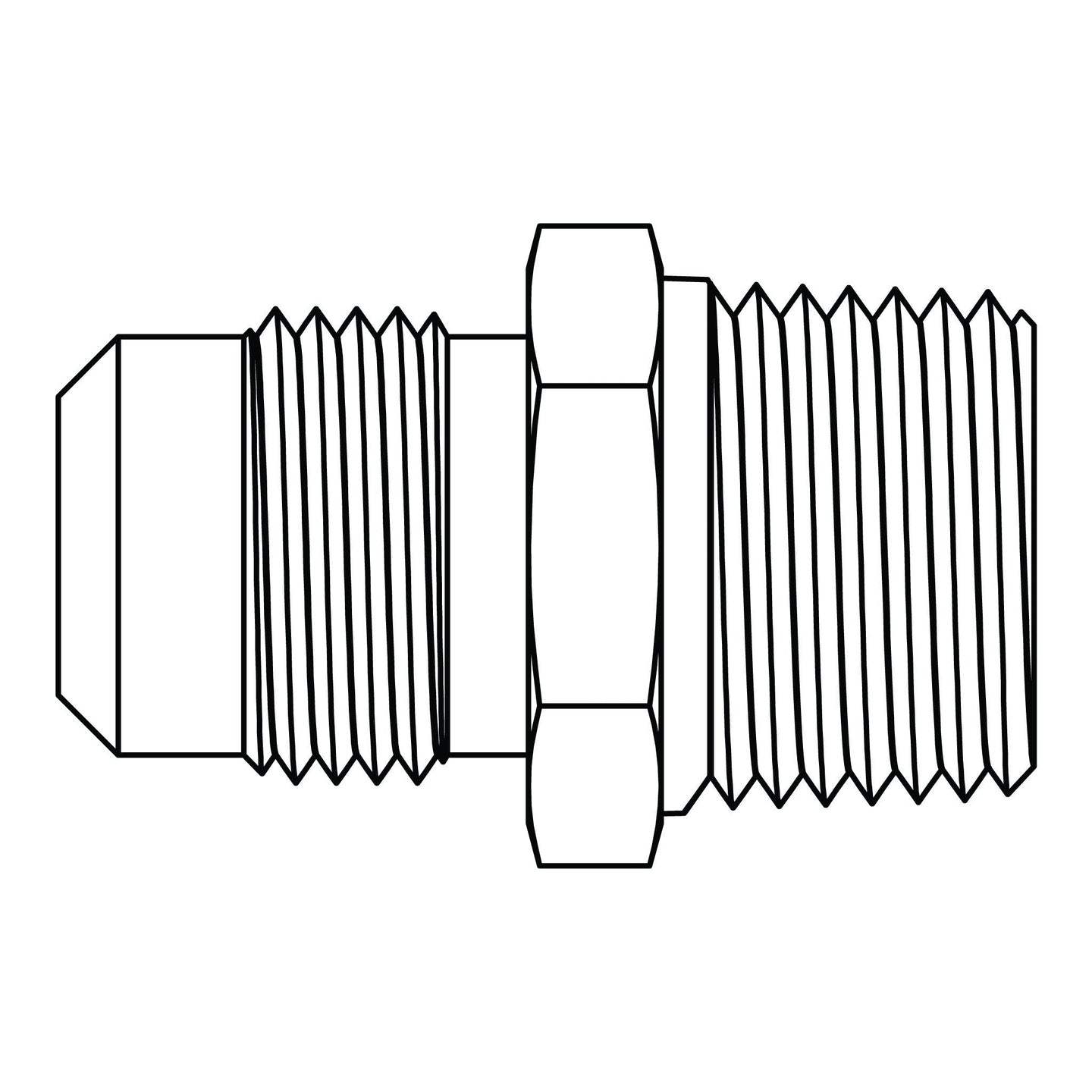 48 - 04 - 04 SAE 45° Tube to Pipe, Brass - GetHydraulics