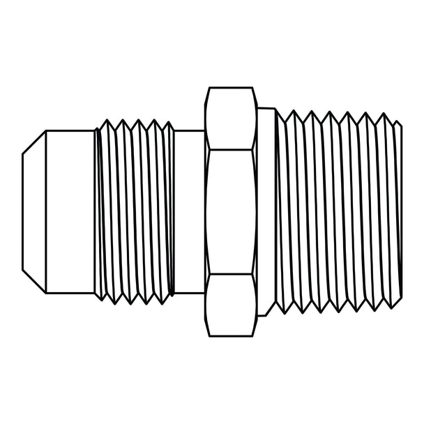 48 - 08 - 04 SAE 45° Tube to Pipe, Brass - GetHydraulics