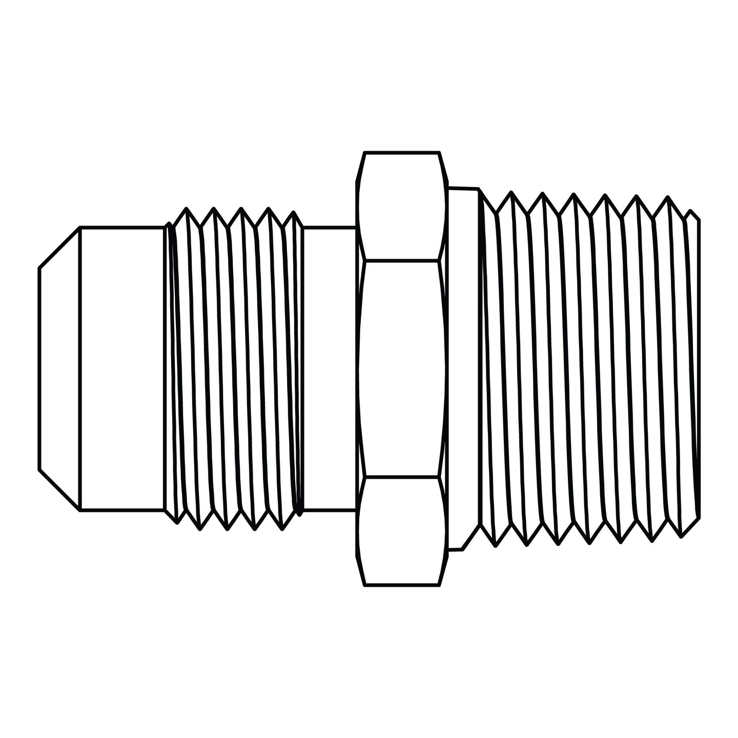 48-06-02 SAE 45° Tube to Pipe, Brass