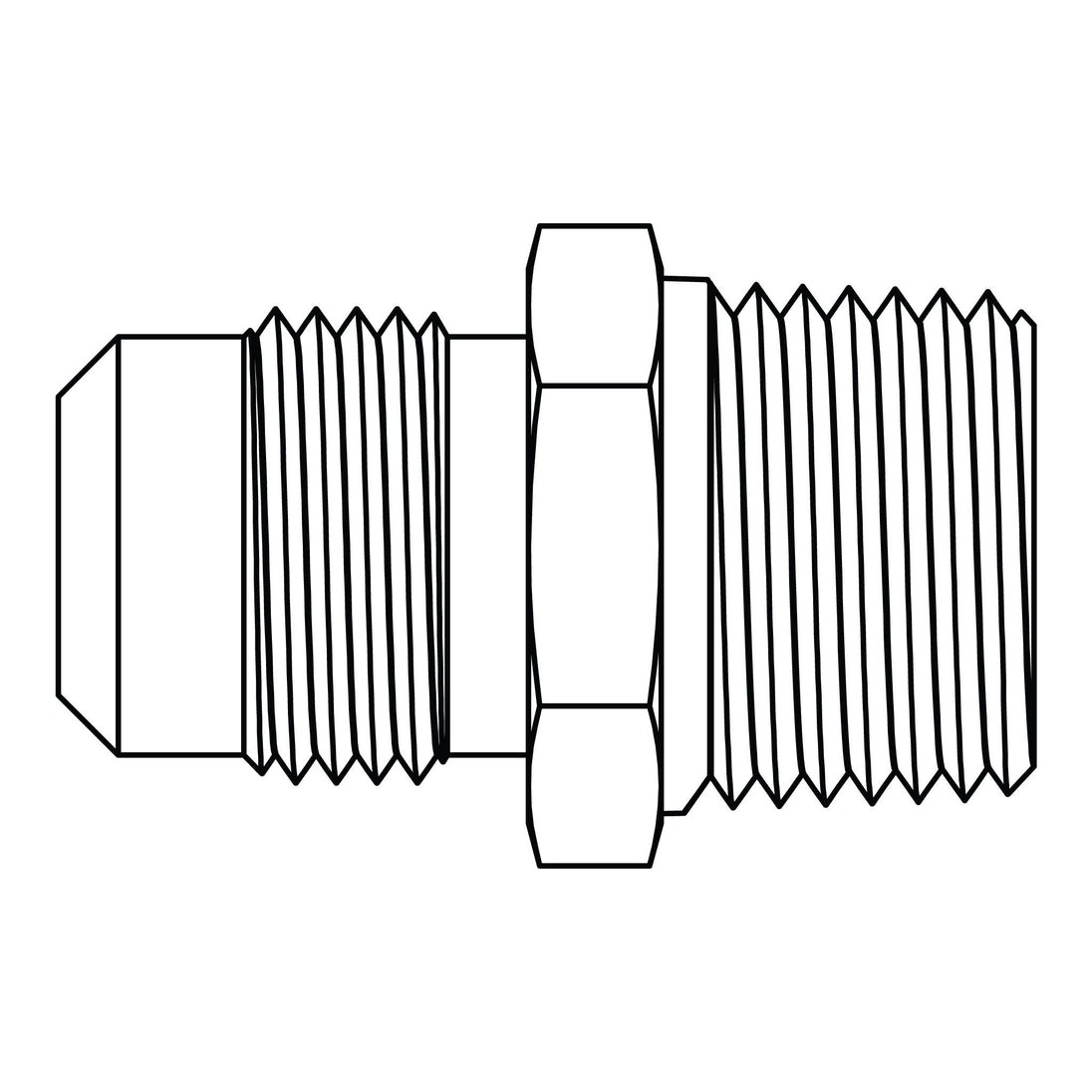 48-03-04 SAE 45° Tube to Pipe, Brass